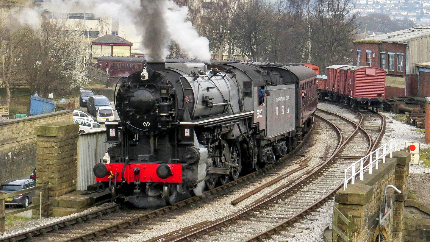 USATC S160 2-8-0 Big Jim Light Grey with Transportation Corps U.S.A on Tender No.5820 (as Preserved) Steam Locomotive - DCC Sound