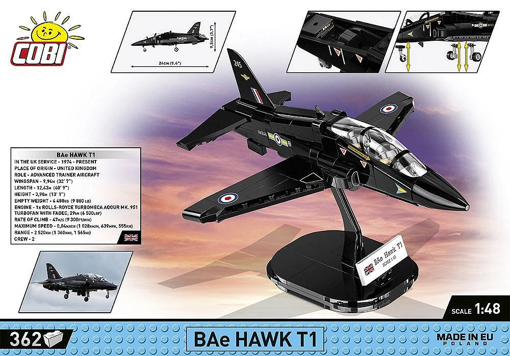 BAE Hawk T1 RAF (362 pcs) Model Kit