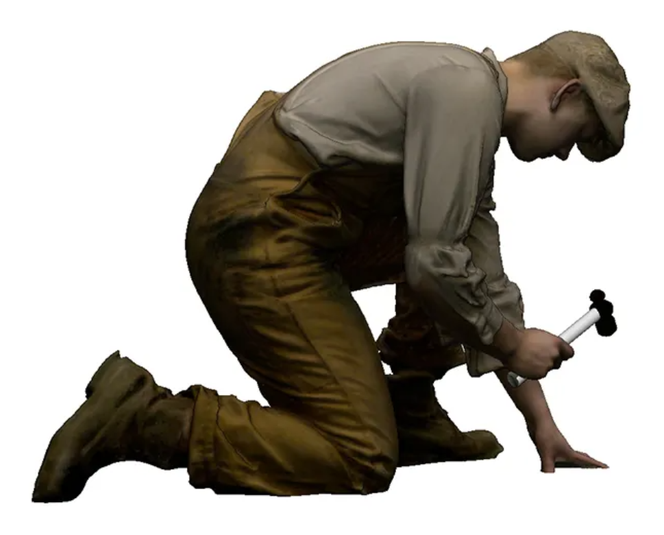 OO Gauge - Trade & Services - Workman with hammer