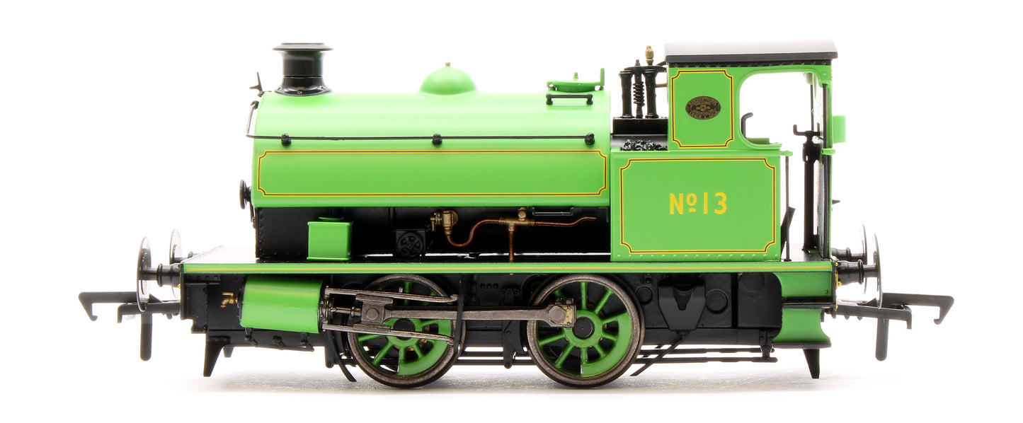 Hawthorn Leslie 0-4-0 Yellow Chevrons  Newcastle Electric Supply 13 - Steam Tank Locomotive - DCC Sound Fitted