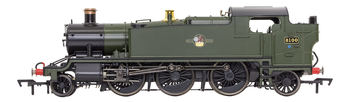 Large Prairie 8100 BR Green Late Crest Steam Locomotive