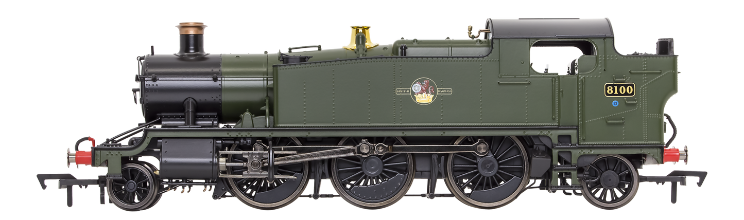 Large Prairie 8100 BR Green Late Crest Steam Locomotive - DCC Sound