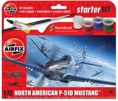 Starter Set - North American P-51D Mustang Model Kit