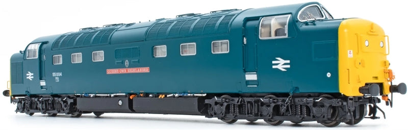 Class 55 Deltic 55004 'Queens Own Highlander' BR Blue Diesel Locomotive (DCC Sound)