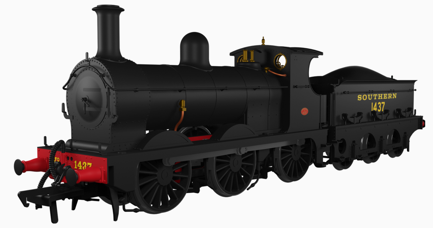 SECR O1 No.1437 SR Plain Black (Egyptian Lettering) Steam Locomotive - DCC Sound