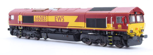 Class 66 66083 EWS Livery As Built Diesel Locomotive - DCC Sound