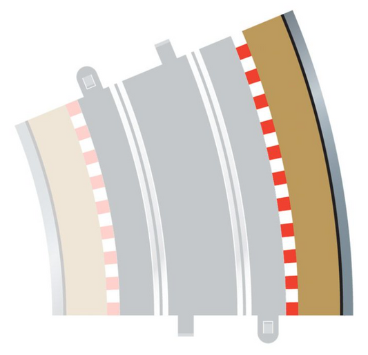 Radius 4 Curve Outer Borders 22.5° x 4