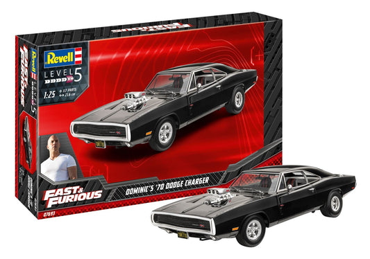 Fast & Furious Dom's 1970 Dodge Charger (1:25 Scale) Model Kit