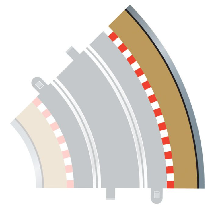 Radius 2 Curve Outer Borders 45 x 4