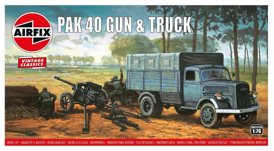 Pak 40 Gun & Track Model Kit