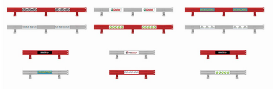 Crash Barriers With Stickers