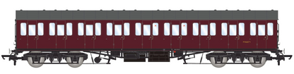 BR Mk1 57' Non-Gangway Coach - S - Lined Maroon  (Low position) M46071