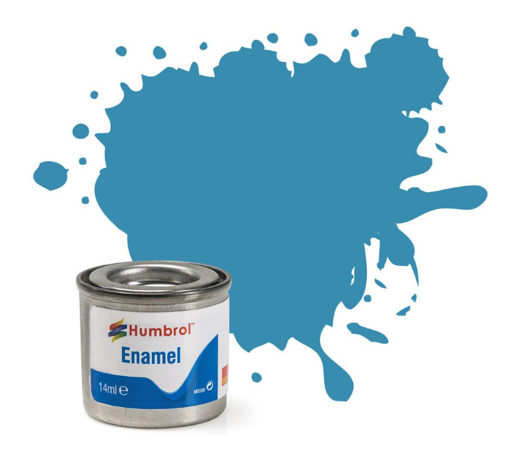 No 48 Mediterranean Blue Gloss Enamel Paint (14ml)