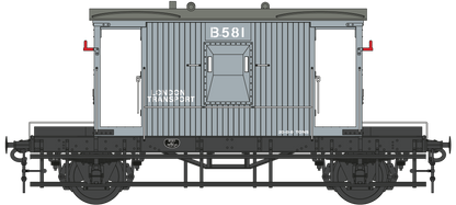 BR 20T Brake Van London Transport Diagram 1/507 B.581
