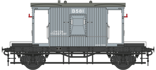 BR 20T Brake Van London Transport Diagram 1/507 B.581