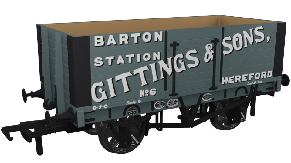 7 Plank 1907 Private Owner Wagon Gittings & Sons No.6