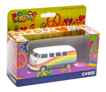 Volkswagen Campervan Peace Love and Rainbows