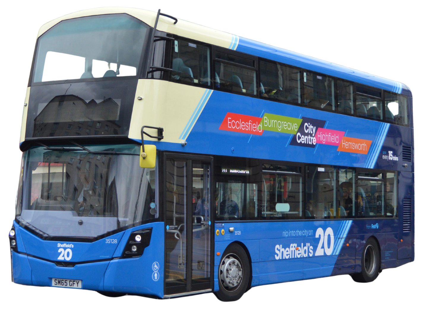 MBC3001 Wrightbus Streetdeck First Bus South Yorkshire 'Sheffield's 20' SM65 GFY