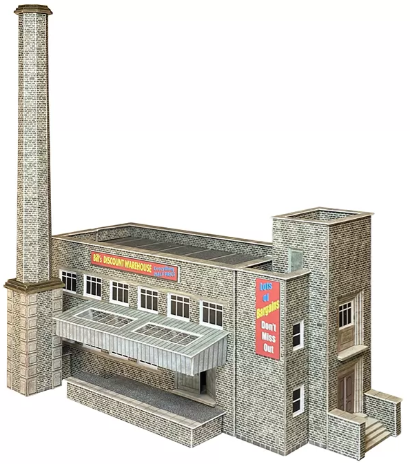 N Old Factory Building Kit