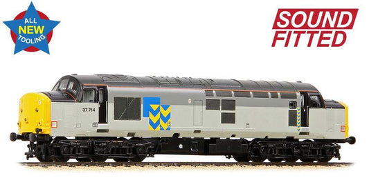 372-111SF Class 37/7 37714 BR Railfreight Metals Sector Diesel Locomotive - DCC SOUND