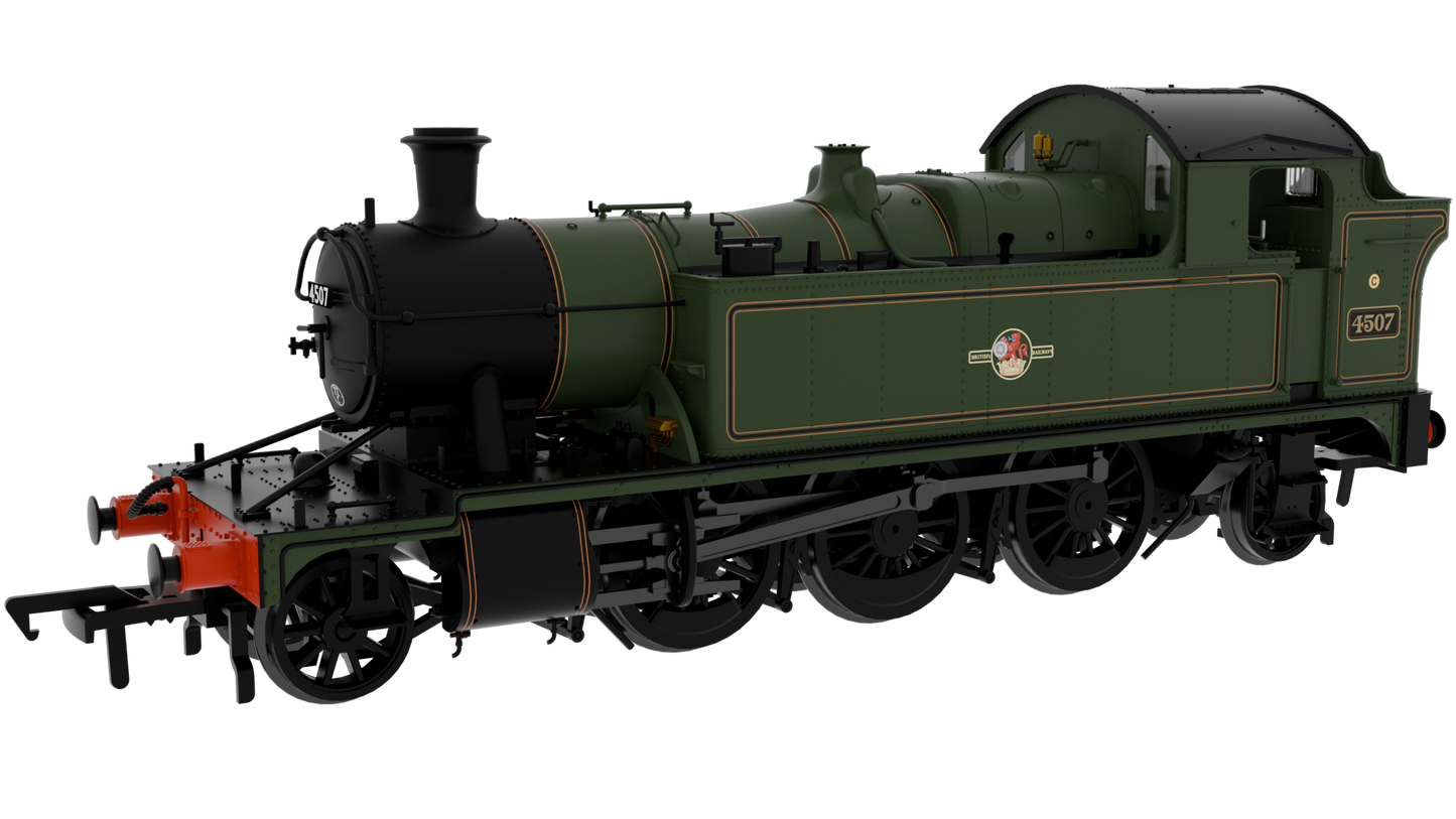 951109 GWR 45xx No.4507 BR Late Crest Lined Green Steam Locomotive