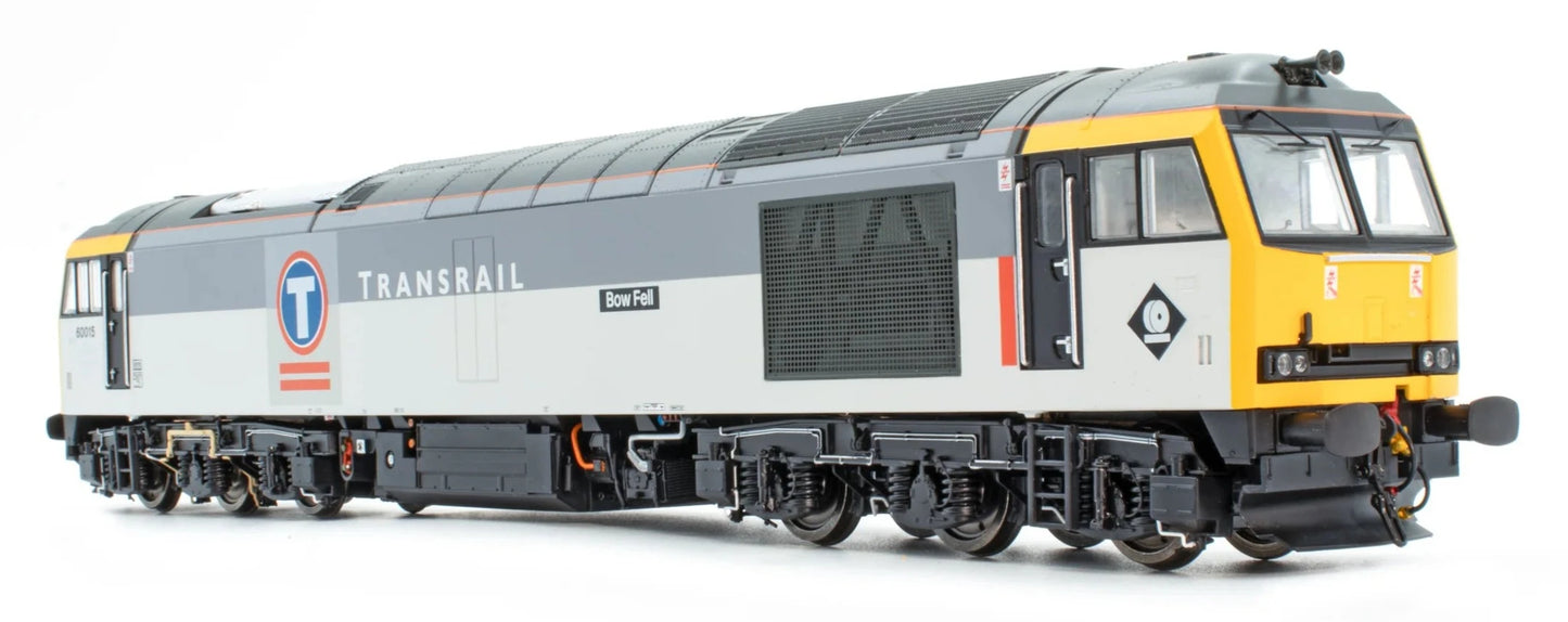 Class 60 60015 'Bow Fell' Transrail Grey Diesel Locomotive - DCC Sound