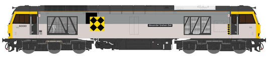 Highly Detailed Deluxe Weathered Class 60 061 “Alexander Graham Bell” Triple Grey Coal Diesel Electric Locomotive