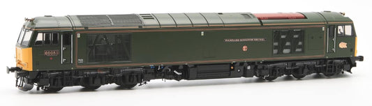 Highly Detailed Deluxe Weathered Class 60 081 “Isambard Kingdom Brunel” GWR Green Diesel Electric Locomotive - DCC Sound