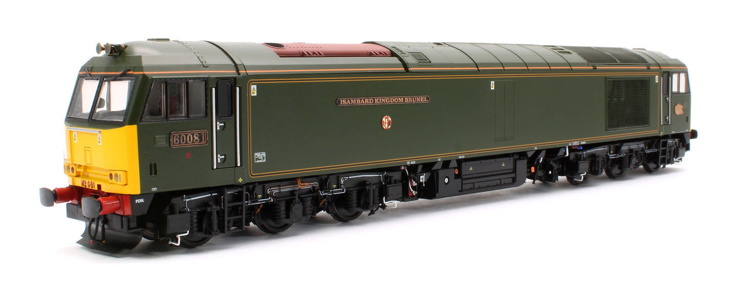 Class 60 081 “Isambard Kingdom Brunel” GWR Green Diesel Electric Locomotive - DCC Sound