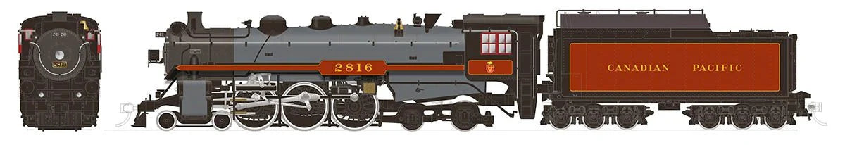 HO H1b 4-6-4 Hudson CPR "Empress": #2816 Excursion - DCC Sound