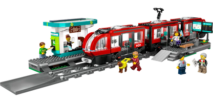 Lego City Downtown Streetcar and Station - 60423