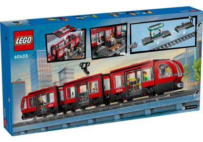 Lego City Downtown Streetcar and Station - 60423