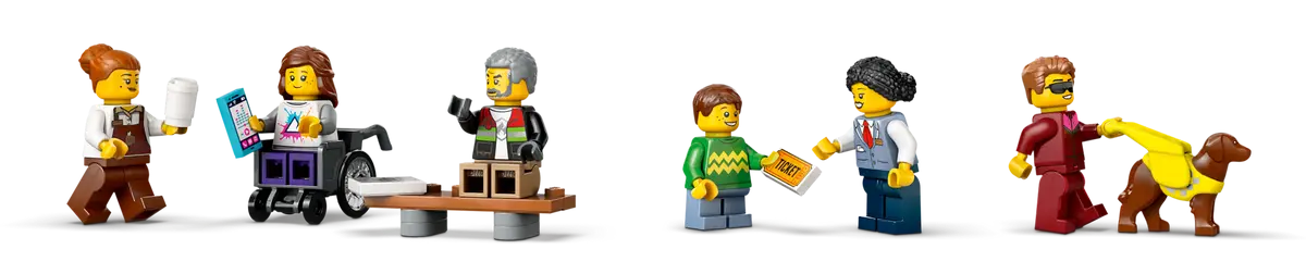 Lego City Downtown Streetcar and Station - 60423