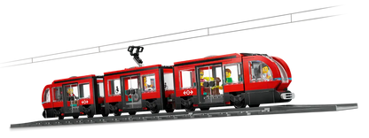 Lego City Downtown Streetcar and Station - 60423