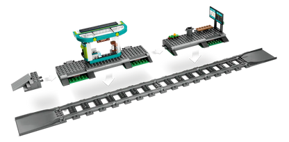 Lego City Downtown Streetcar and Station - 60423