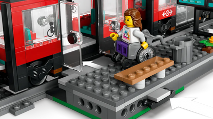 Lego City Downtown Streetcar and Station - 60423