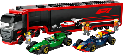 Lego City F1® Truck with RB20 & AMR24 F1® Cars - 60445