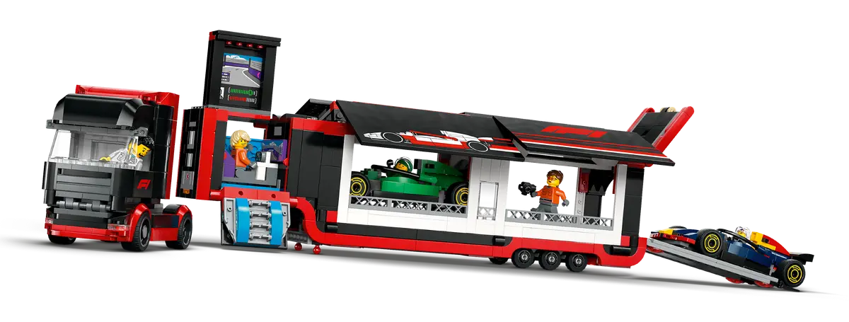 Lego City F1® Truck with RB20 & AMR24 F1® Cars - 60445