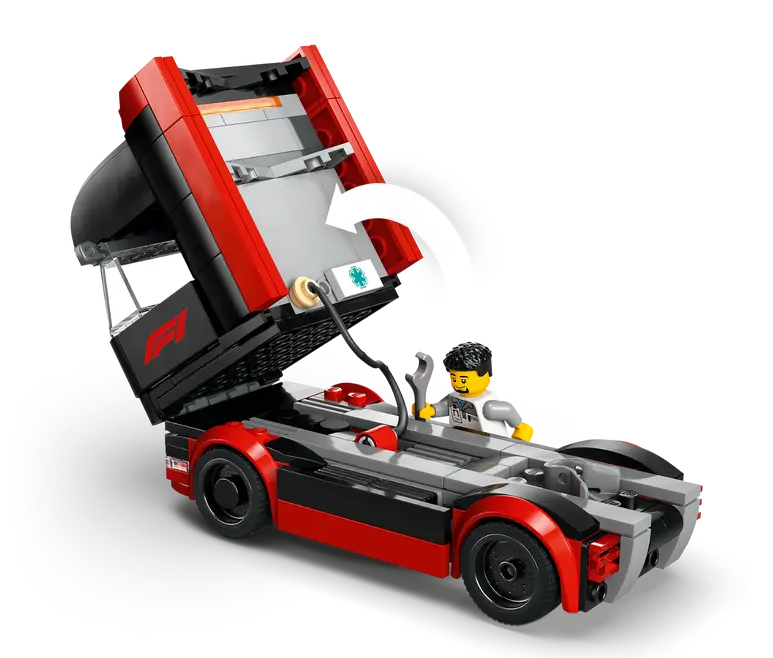 Lego City F1® Truck with RB20 & AMR24 F1® Cars - 60445