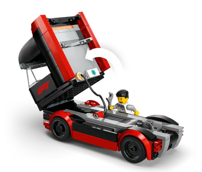 Lego City F1® Truck with RB20 & AMR24 F1® Cars - 60445