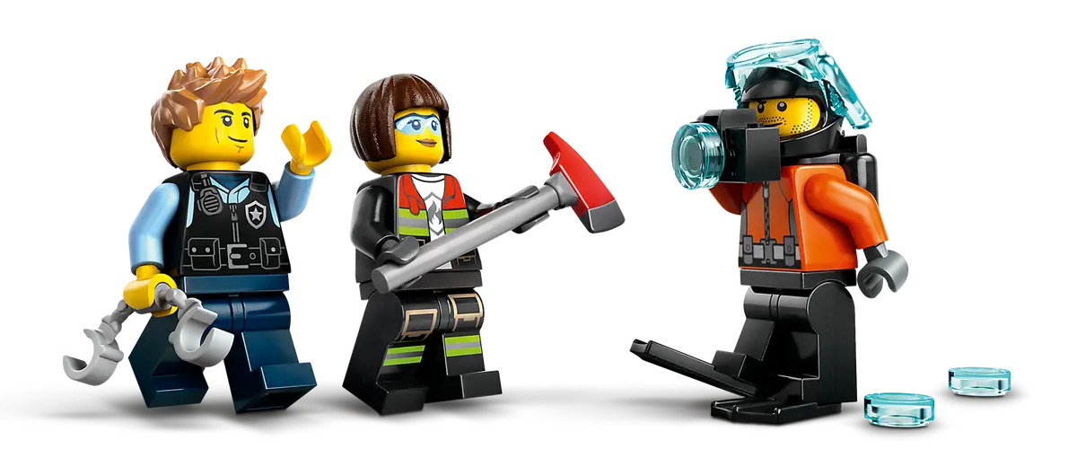Lego City Helicopter, Fire Truck & Submarine Remix - 60462