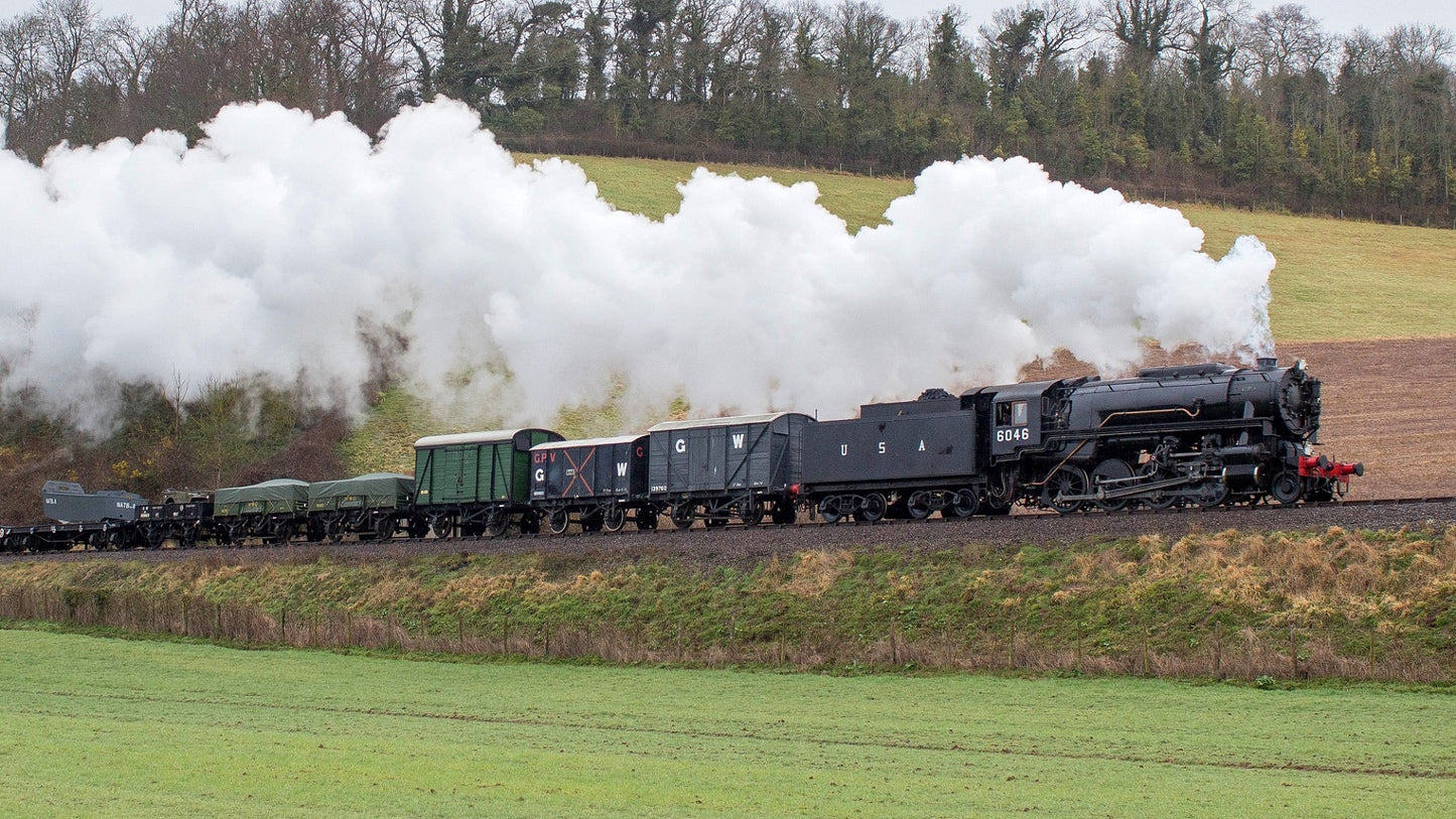 USATC S160 2-8-0 Black U.S.A on Tender No.6046 (as Preserved) Steam Locomotive