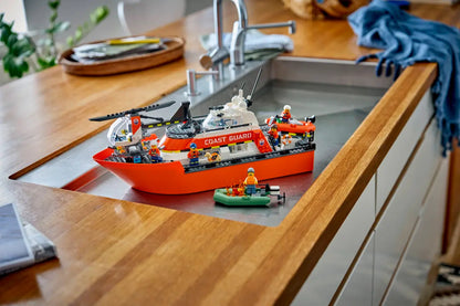 Lego City Coast Guard Rescue Boat & Helicopter - 60504