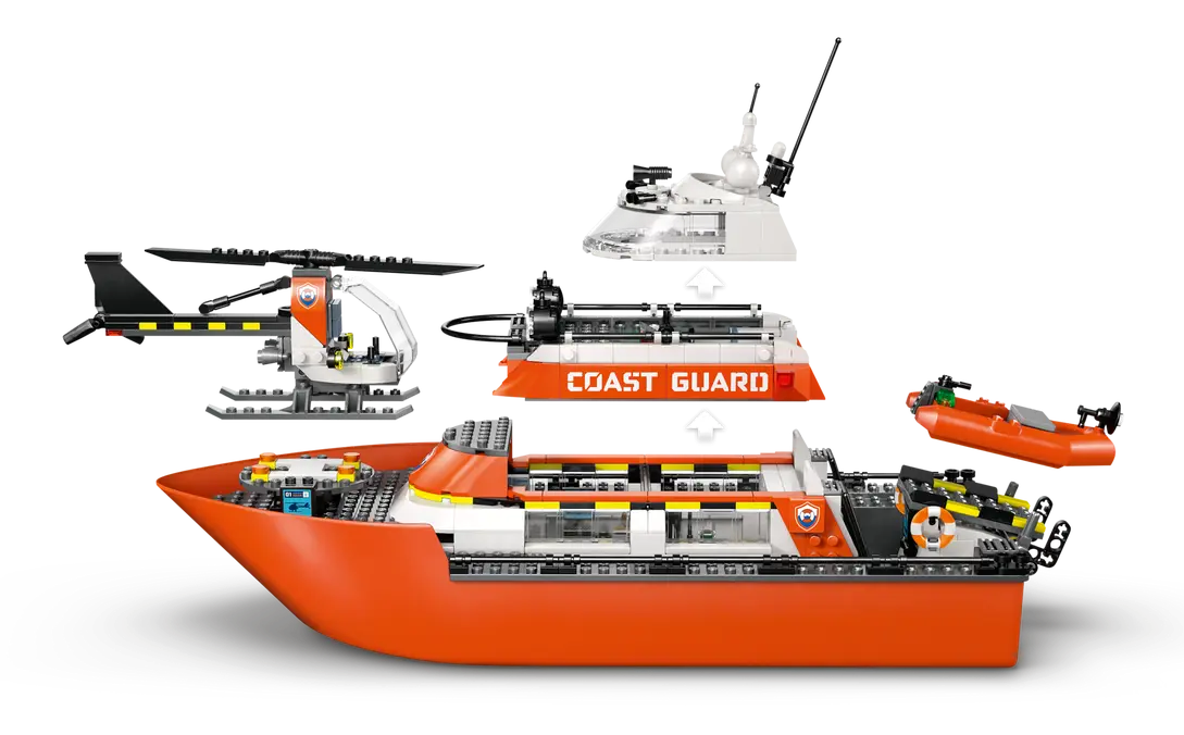 Lego City Coast Guard Rescue Boat & Helicopter - 60504