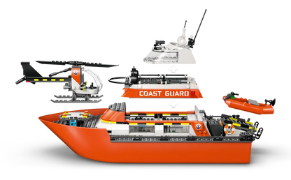 Lego City Coast Guard Rescue Boat & Helicopter - 60504