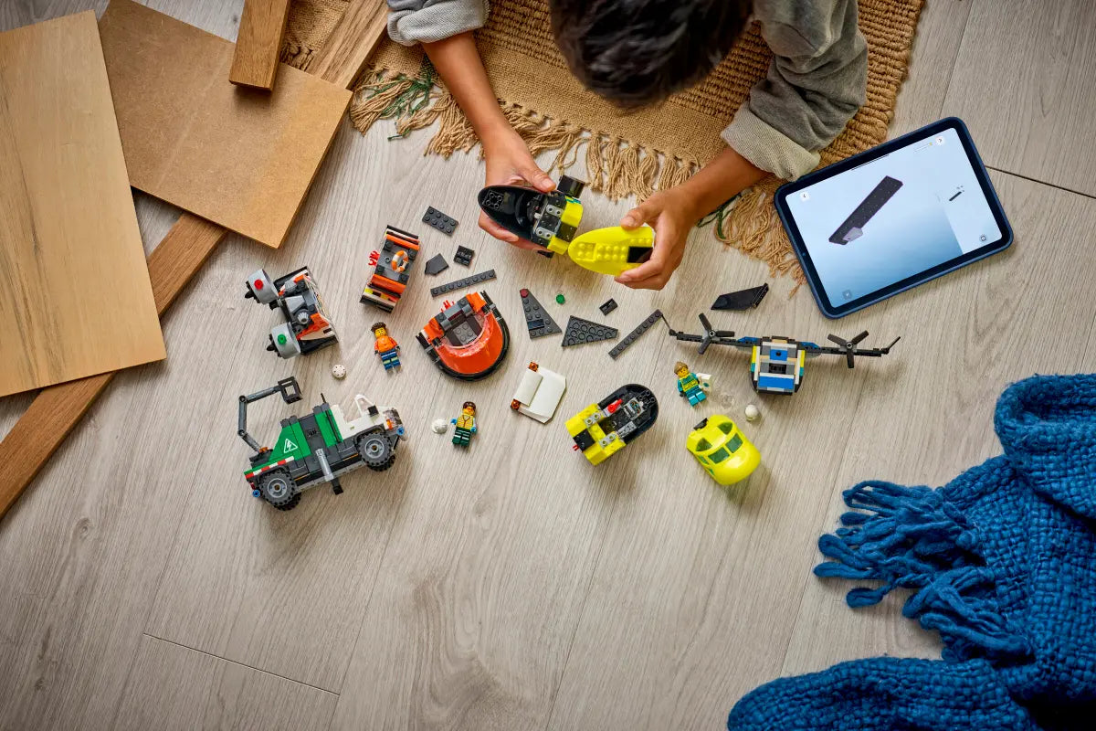 Lego City Airplane, Service Truck & Hovercraft Remix - 60505