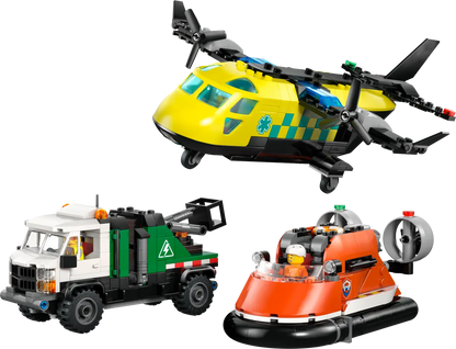 Lego City Airplane, Service Truck & Hovercraft Remix - 60505