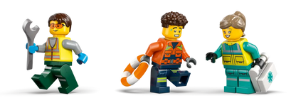 Lego City Airplane, Service Truck & Hovercraft Remix - 60505