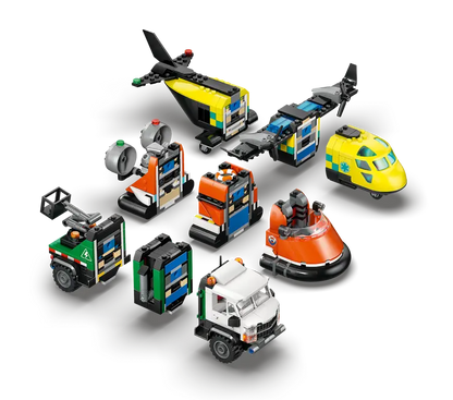 Lego City Airplane, Service Truck & Hovercraft Remix - 60505