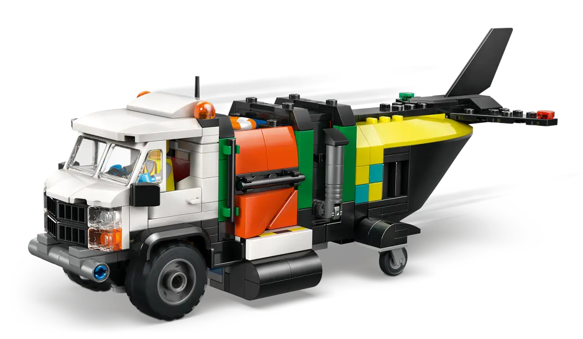 Lego City Airplane, Service Truck & Hovercraft Remix - 60505